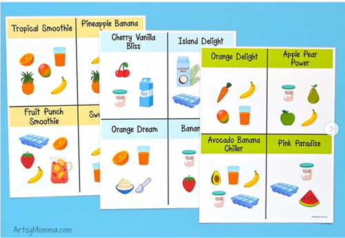 Smoothie Recipe Card